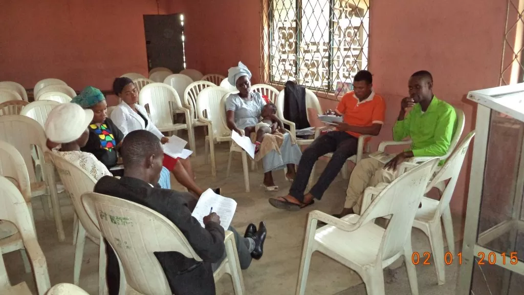 Some Tentmakers in a meeting